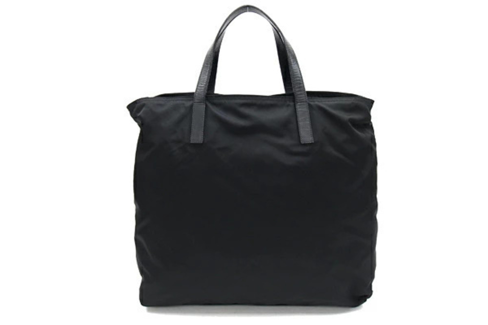 Prada Bag Black Handbag Tote Triangle Shoulder Black